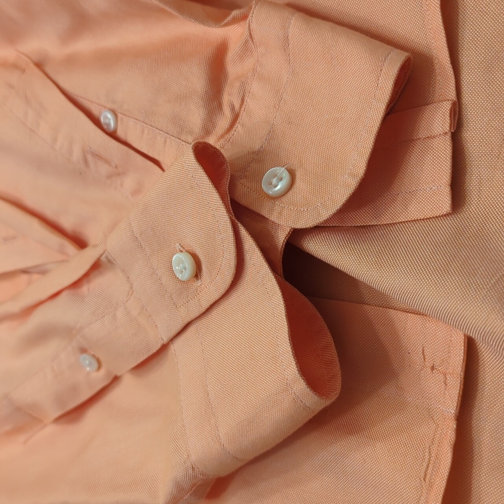 Ralph Lauren Purple Label Dress Shirt Mens XL - Coral - Picture 7 of 8